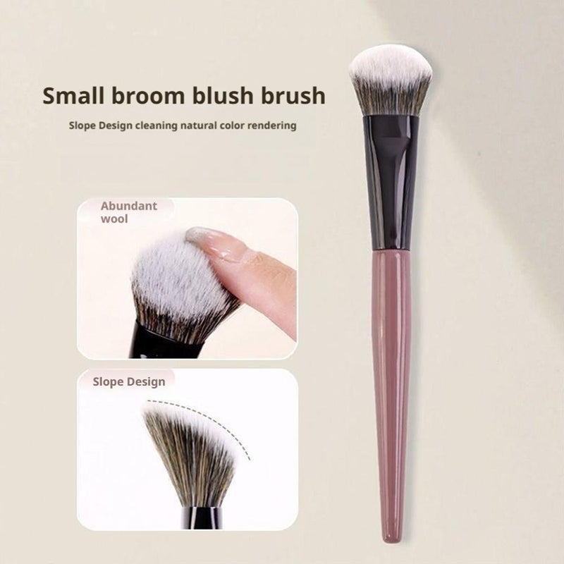 Sloping blush brush, small blush brush, stippling brush, contour brush, makeup artist's makeup brush, makeup tools